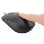 Lenovo Fingerprint Biometric USB Mouse Pointing Devices 1600 dpi Windows Hello certified Ambidextrous Design - Black product image