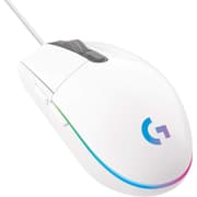 Logitech G102 Light Sync Gaming Customizable RGB Lighting 6 Programmable Buttons Gaming Grade Sensor 8,000dpi Tracking Light Weight - White product image