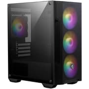 MSI MAG FORGE M100A Micro-ATX Tower Tempered Glass 4x 120mm Auto-RGB Fans Magnetic Dust Filter - Black product image