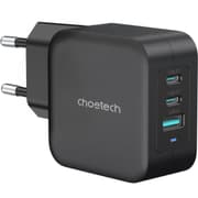 Choetech PD8005 Dual USB Type-C & 1x USB A Wall Charger MAX 100W Universal Charger For Home, Work, Travel - Black product image