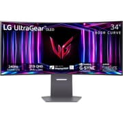 LG 34GS95QE-B UltraGear™ 34” OLED Curved 800R 2K HDR10 240Hz 0.03ms True Black 400 G-SYNC Compatible HDMI 2.1 Adjustable Stand - Black product image