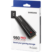 SAMSUNG 980 PRO 2TB SSD w/ Heatsink PCIe Gen 4 NVMe M.2 Internal Heat Control Max Speed PS5 Compatible up to 7000 MB/s product image