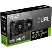 ASUS Dual GeForce RTX 4070 Super PCIe 4.0 12GB GDDR6X DLSS 3 Axial-tech Fan Design Auto-Extreme Technology product image