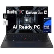 Lenovo ThinkPad X1 Carbon Gen 12 (2024) Intel Core Ultra 7 H-Serise Powerful 16-Cores w/ Intel® AI Boost NPU & OLED 2.8K 120Hz Display - Black product image