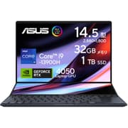 ASUS NEW Zenbook Pro 14 Duo OLED 14 UX8402VU Intel 13th Gen Core i9 14-Cores Dual Monitor Touch Screen w/ Nvidia RTX 4050 - Tech Black product image
