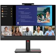 Lenovo ThinkVision T24mv-30 24" IPS Full HD 75Hz Conferencing Monitor Adjustable Stand Built In 5MP IR+RGB Webcam & Speakers & Mic w/ HDMI 2.1, DP, USB C & USB Hub product image