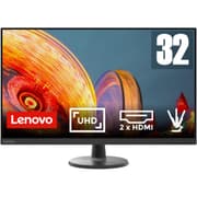 Lenovo C32u-40 32" UHD 4K 60Hz Eyesafe NearEdgeless Flicker Free For Work & Entertainment 2x HDMI & Display Port Interface - Black product image
