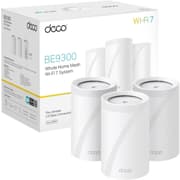 TP-Link Deco BE65 BE9300 Whole Home Tri-Band WiFi 7 Mesh Speeds up to 9214 Mbps AI-Driven Connect Over 200 Devices Ideal for Gaming & 4K 2.5G (3-Pack) product image