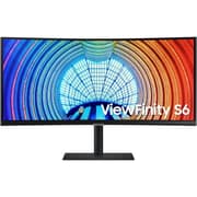 Samsung 34" ViewFinity S6 UWQHD 4K Curved UltraWide 100Hz HDR10 FreeSync Built-in KVM w/ Adjustable Stand & Speakers & USB C - Black product image