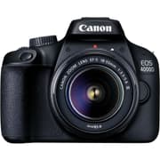 Canon EOS 4000D 18 MP DSLR Camera w/ EF-S 18-55 mm f/3.5-5.6 III Lens 2.7in LCD 230k Dots Wi-Fi SD/SDHC/SDXC Memory Card Slot - Black product image