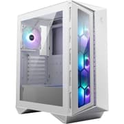 MSI MPG GUNGNIR 110R Premium Mid-Tower Gaming PC Case 4 x ARGB 120mm Fans Liquid Cooling Support up to 360mm Radiator - White product image