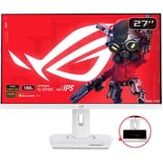 ASUS ROG Strix XG27ACS 27” 2K Fast IPS 180Hz 1ms HDR400 133% sRGB Extreme Low Motion Blur Sync G-Sync Compatible w/ USB C , DisplayWidget, Tripod Socket - White product image