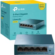 TP-Link LS105G 5-Port Desktop/WallMount Gigabit Ethernet Switch/Hub Network Splitter Steel Case product image