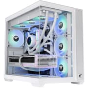 Thermaltake View 380 TG ATX 4x120mm ARGB Fans Supports Hidden-Connector Motherboard Front & Side Dual Tempered Glass Panel - White product image