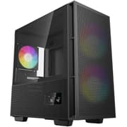 Deepcool CH360 Digital Micro Tower High Air Flow w/ 2x140mm + 1x120mm ARGB Fans Real-time Dual Status Digital Display - Black product image