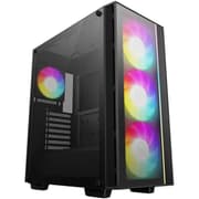 Deepcool MATREXX 55 V4 Mid Tower Tempered Glass LED Strip w/ 3x140mm + 1x120mm ARGB Fans - Black product image