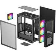 Deepcool MATREXX 55 V4 Mid Tower Mesh Maximum Air Flow LED Strip w/ 3x140mm + 1x120mm ARGB Fans - Black product image