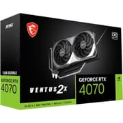 MSI VENTUS 2X GeForce RTX 4070 12GB GDDR6X OC Edition Extreme Clock: 2520MHz PCI Express 4.0 ATX Video Card product image