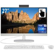 HP All-in-One 27-cr0004ne PC (2023) NEW 13Gen Intel Core i7 10-Cores w/ 27" IPS Full HD 99% sRGB Touch Display - White product image
