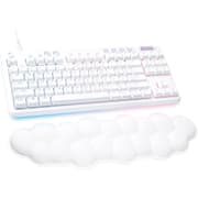 Logitech G713 TKL Wired Mechanical LIGHTSYNC RGB Lighting Linear Switches (GX Red) & Keyboard Palm Rest PC and Mac Compatible - White Mist product image