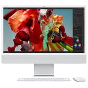 Apple iMac All-In-One Desktop (2023) Apple M3 8‑core CPU & 8‑Core GPU (512GB/16GB) w/ 24" 4.5K Retina Display - Silver product image