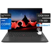 Lenovo ThinkPad T14s Gen 3 12Gen Intel Core i7 1270P vPro Performance 12-Cores Carbon Fiber w/ DDR5 Memory & Touch Screen - Black product image