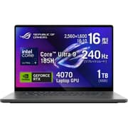 ASUS ROG Zephyrus G16 (2024) GU605MI Intel Core Ultra 9 AI Boost NPU 16-Core w/ Nvidia RTX 4070 8GB & 2.5K OLED 240Hz Display - Eclipse Gray product image
