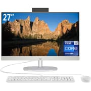 HP All-in-One 27-cr0006ne PC (2023) NEW 13Gen Intel Core i7 10-Cores w/ 27" IPS Full HD 99% sRGB NONE Touch Display - White product image
