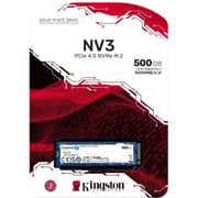 Kingston NV3 500GB M.2 2280 NVMe PCIe Gen 4x4 Internal SSD Up to 6000 MB/s product image