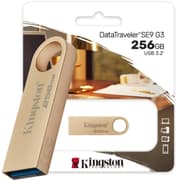 Kingston DataTraveler SE9 G3 256GB USB Flash Drive USB 3.2 Gen 1 Speed Up to 220MB/s Premium Metal Casing product image