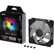ASUS TUF Gaming TR120 ARGB Fan 3Pin Double-Layer LED 2000rpm 3.3mm H2O 77.4 CFM 16 Individually Addressable RGB LEDs 1 Pack - Black product image