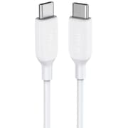 Anker 322 USB-C to USB-C Cable Fast Charging & Data Transfer MFi Certified Durable Design - White product image
