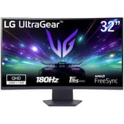 LG UltraGear 32GS60QC 32" Curved 1000R 2K QHD 180Hz 1ms HDR 10 sRGB 99% AMD FreeSync Borderless Design w/2x HDMI 1x Display Port - Black product image