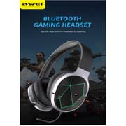 AWEI A799BL Wireless Bluetooth Headphones HIFI Stereo Music ESports Gaming Headset with Microphone Retractable Earphone - Black product image