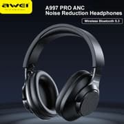 Awei A997 Pro Active Noise Reduction Wire & Wireless Bluetooth 5.3 Headphones with Microphone up to 24 Hours Play Time - Black product image