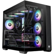 Thermaltake View 380 TG ATX 4x120mm ARGB Fans Supports Hidden-Connector Motherboard Front & Side Dual Tempered Glass Panel - Black product image