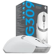 Logitech G309 Lightspeed Wireless Gaming Mouse, Lightweight, LIGHTFORCE Hybrid Switches, Hero 25K Sensor, 86g & 300+ hr Battery Life with AA Battery, 6 Programmable Buttons, PC & Mac -White product image