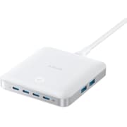 Anker Nano Charging Station, 130W Fast Charging, 6-Port Slim USB C Charger with 4 USB C, 2 USB A Ports, Compact, for iPhone 17, iPad, MacBook, Pixel, Galaxy, Home, Office and Travel - White product image