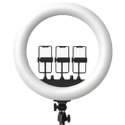 RTAKO AR-GTB01-18S, Ring Light 18Inch with 3 Phone Holder and Remote, without Tripod powerful and versatile ring light designed to elevate your lighting product image