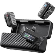 BOYA BOYAMIC 2 Wireless Microphones for iPhone 15-16/Android/PC/Camera, AI Noise Cancellation,32-bit Float Internal Recording,984ft Range, 54H Battery with Charging Case for Recording(without Clip Mic) product image