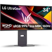 LG Ultragear 34G600A 34” 2K WQHD 1800R Curved 160Hz, 1ms HDR10 99% sRGB Dynamic Action Sync w/ Adjustable Stand & Built-in Speakers product image