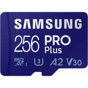 Samsung PRO Plus 256GB microSD Memory Card microSDXC, Up to 180 MB/s, Full HD & 4K UHD, UHS I, C10, U3, V30, A2, for Android Smartphones, Tablets, GoPRO, and DJI Drone product image
