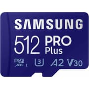 Samsung PRO Plus 512GB microSD Memory Card microSDXC, Up to 180 MB/s, Full HD & 4K UHD, UHS I, C10, U3, V30, A2, for Android Smartphones, Tablets, GoPRO, and DJI Drone product image
