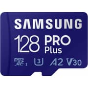 Samsung PRO Plus 128GB microSD Memory Card microSDXC, Up to 180 MB/s, Full HD & 4K UHD, UHS I, C10, U3, V30, A2, for Android Smartphones, Tablets, GoPRO, and DJI Drone product image