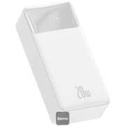 Baseus Bipow Digital Display Power Bank 30000mAh 20W Portable Phone Charger - White product image