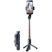 RTAKO - Q10R Mini Selfie Stick Pocket-sized 65CM- portable anti-shake, selfie live broadcast - Black product image