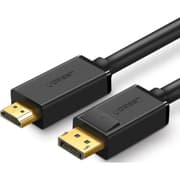 UGREEN 4K UHD DP to HDMI Cable, Audio Video Sync, Support 4K 3D Vision, Stable Single Transfer, 2.25Gbps Bandwidth, 3.0 Meter Length, Black product image