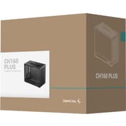 DeepCool CH160 PLUS Micro-ATX Computer Case, Up to 240mm Radiator & 4x Fan Support, ABS + SPCC + Tempered Glass Materials, Black product image