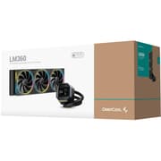 DeepCool LM360 ARGB Liquid Cooler 360mm 2.4" IPS Display Full Customized Supports MP4 Gen 6 Water Pump 3400RPM Anti-Leak For AMD & Intel - Black product image