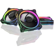 ASUS Prime MR120 aRGB Fan, 1600 RPM Fan Speed, 58 CFM Fan Airflow, Standard Blade, Dual-Sided Lighting, Sleeve Bearing, Triple Pack, Black product image